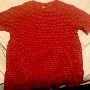 Never been worn simple red tshirt will pop off an outfit with a jacket